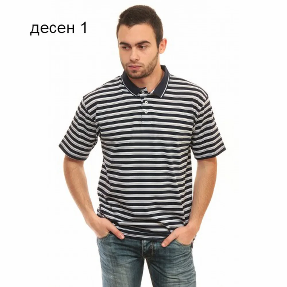 Dino - Тениска с яка Дино Leisure 5904