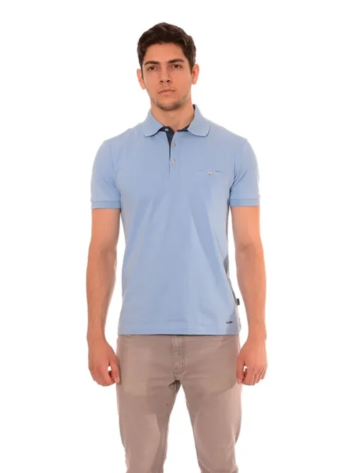 Dino - Тениска с яка Дино Slim Fit 50106